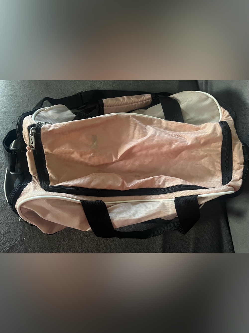 Nike Light Pink Tote Bag with Black Handles